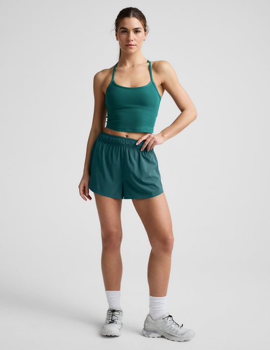Beyond Yoga Women's Breathable Solemate Shorts - Teal Sea