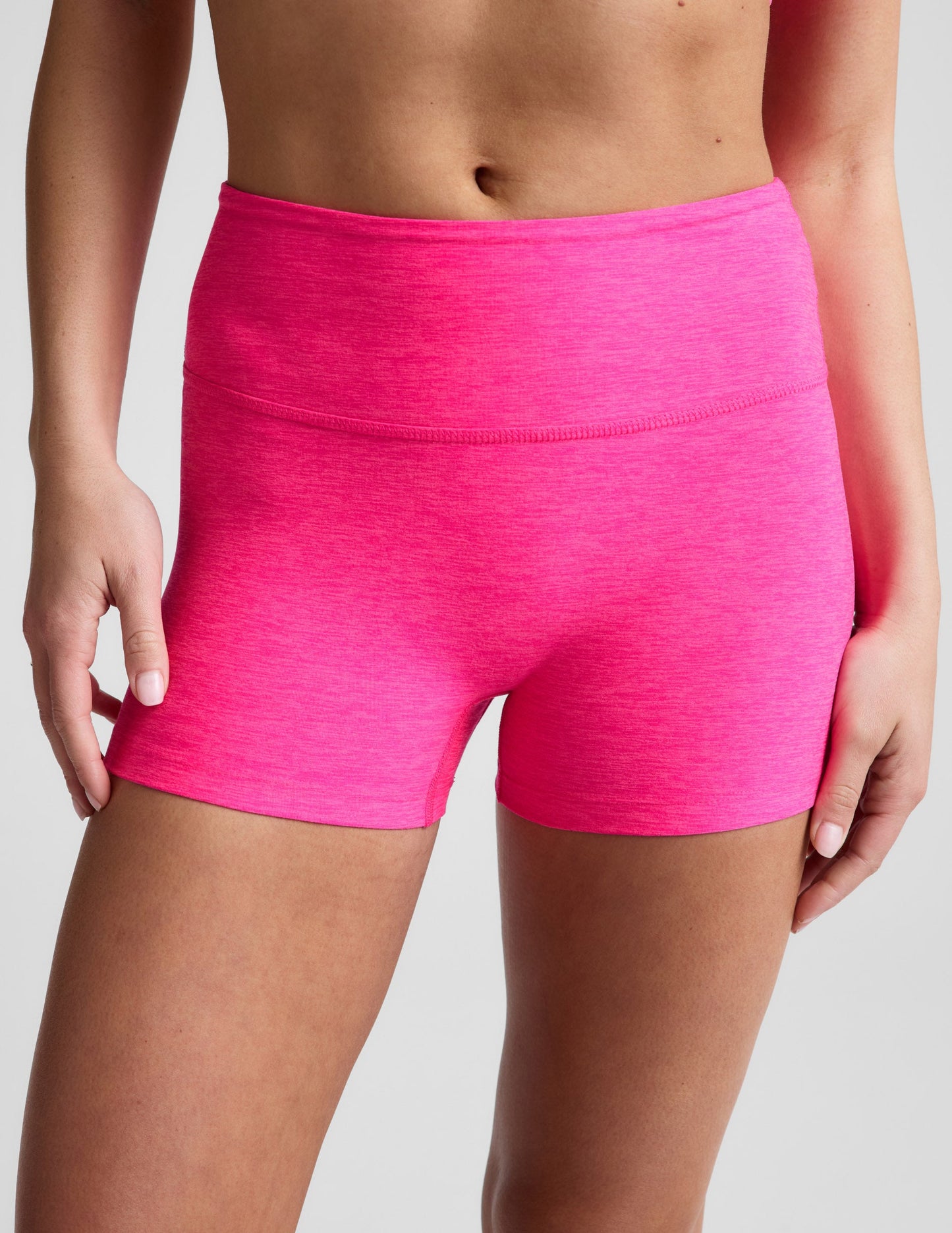 Beyond Yoga Women's 3" Mid-Rise Spacedye Shorts - Pink Glow