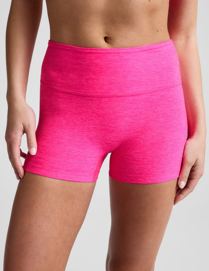Beyond Yoga Women's 3" Mid-Rise Spacedye Shorts - Pink Glow
