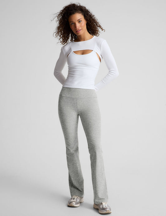 Beyond Yoga High Waisted Bootcut Spacedye Pants - Silver Mist