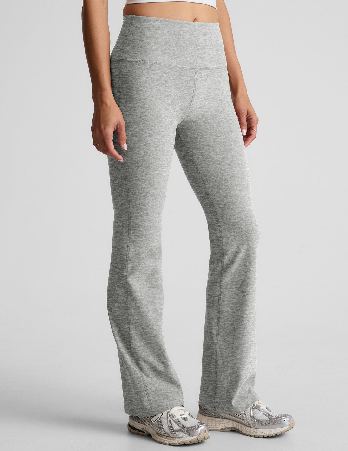 Beyond Yoga High Waisted Bootcut Spacedye Pants - Silver Mist