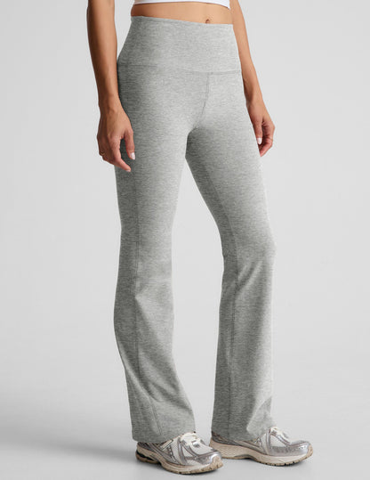 Beyond Yoga High Waisted Bootcut Spacedye Pants - Silver Mist