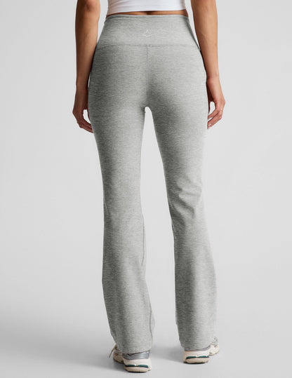 Beyond Yoga High Waisted Bootcut Spacedye Pants - Silver Mist