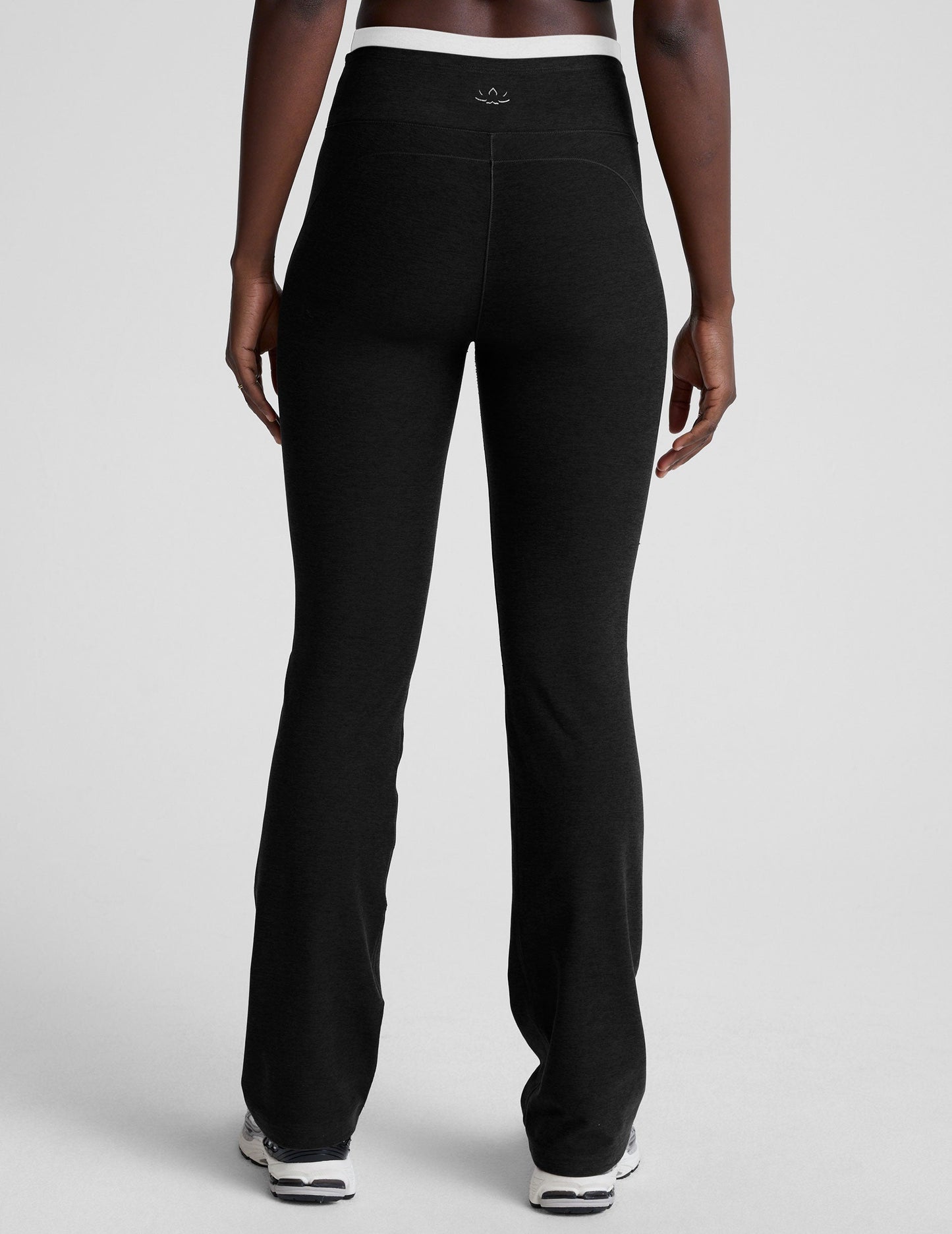 Beyond Yoga High Waisted Layered Spacedye Bootcut Pant - Black