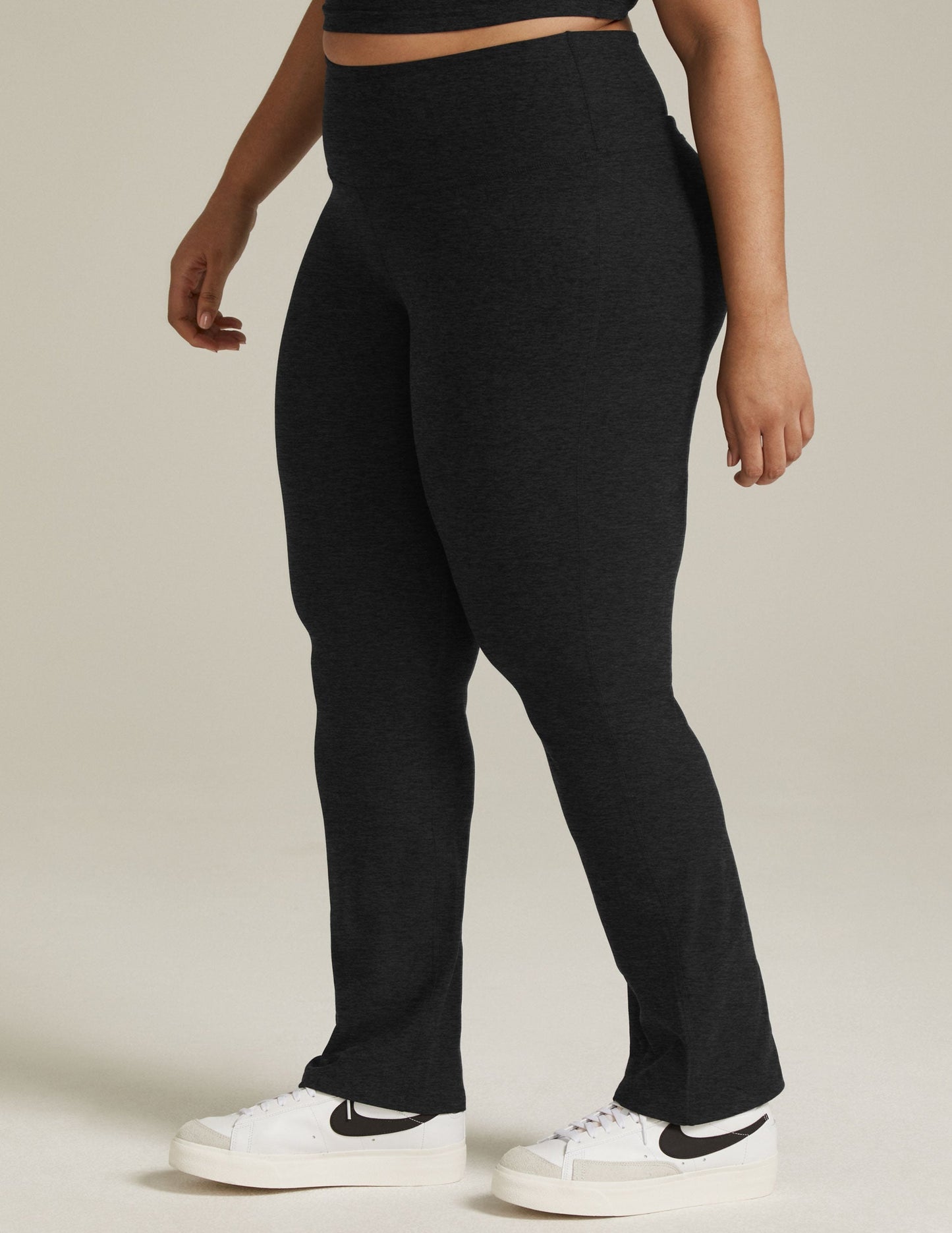 Beyond Yoga High Waisted Boot Cut Spacedye Pants - Darkest Night