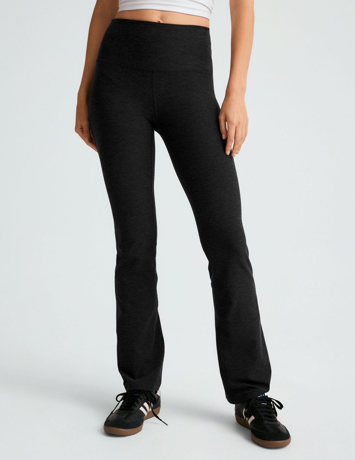 Beyond Yoga High Waisted Boot Cut Spacedye Pants - Darkest Night