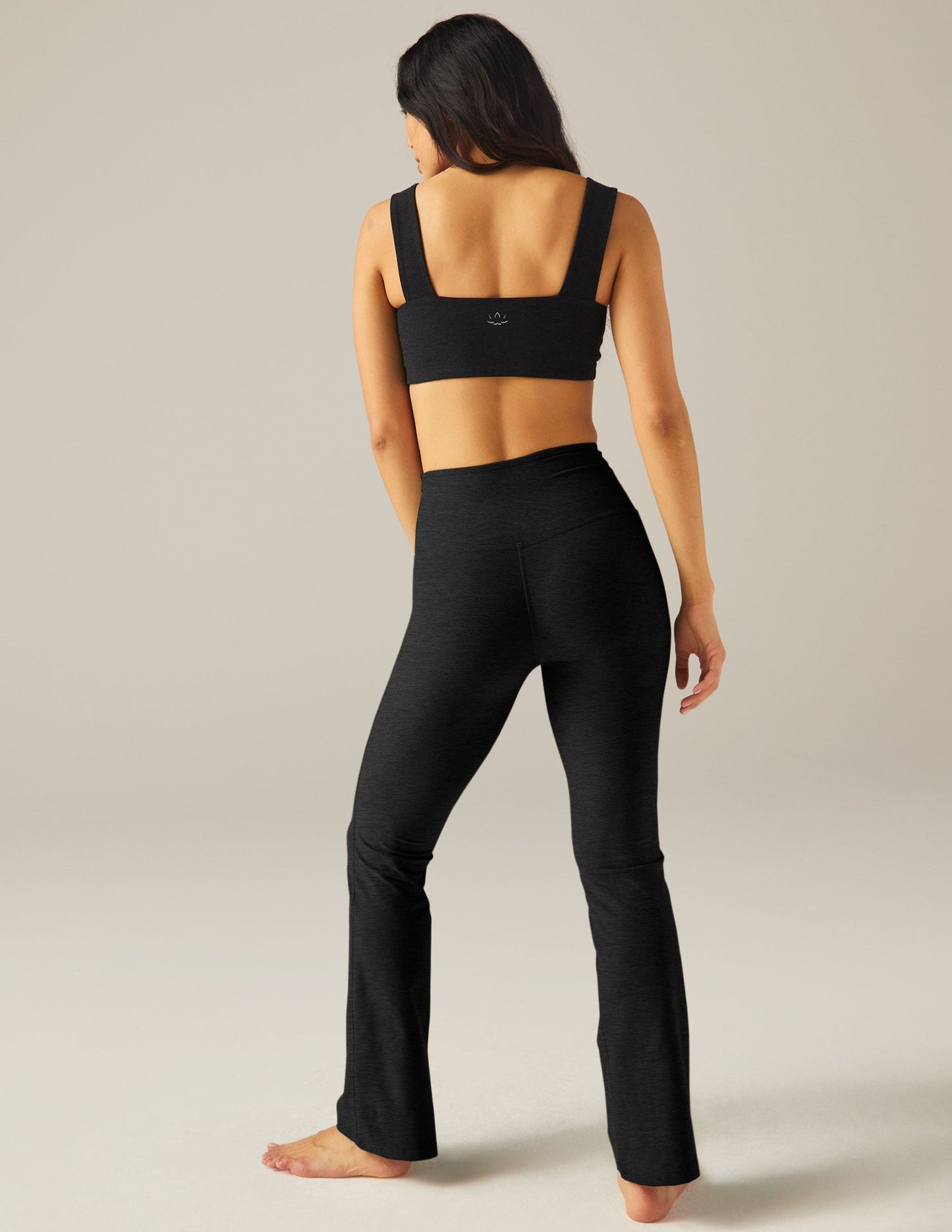 Beyond Yoga High Waisted Boot Cut Spacedye Pants - Darkest Night