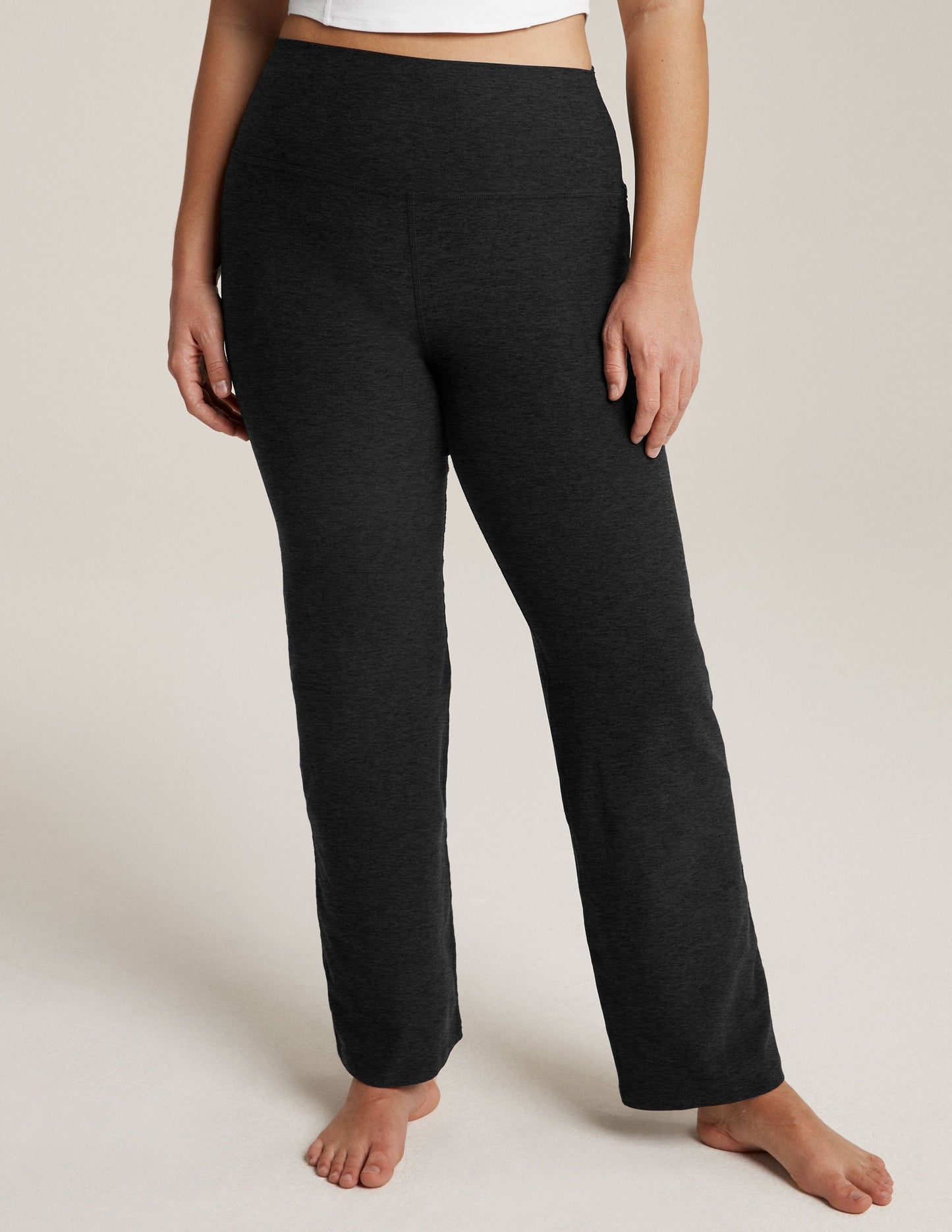 Beyond Yoga High Waisted Boot Cut Spacedye Pants - Darkest Night