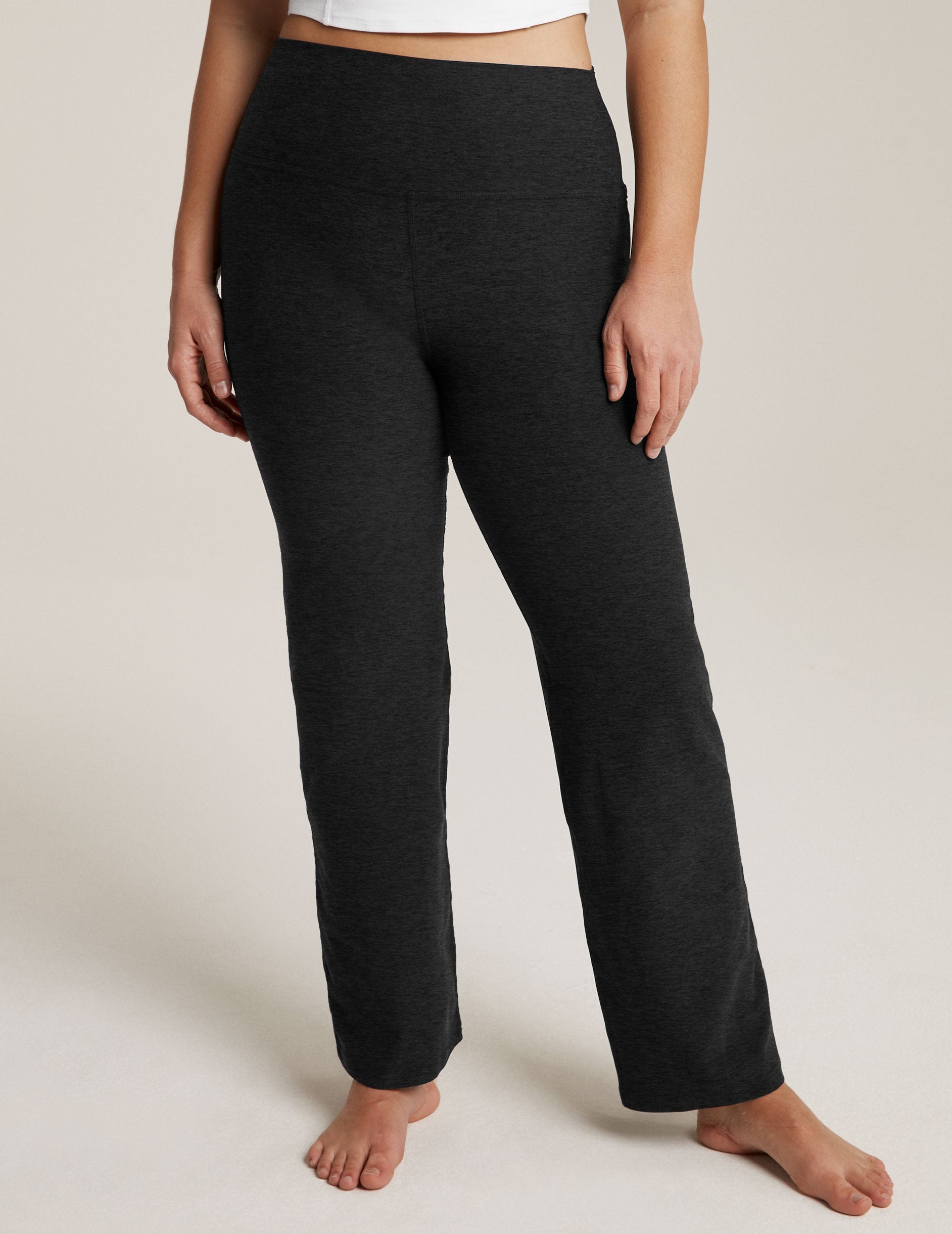Beyond Yoga High Waisted Boot Cut Spacedye Pants - Darkest Night
