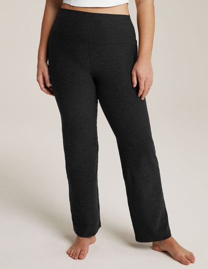 Beyond Yoga High Waisted Boot Cut Spacedye Pants - Darkest Night