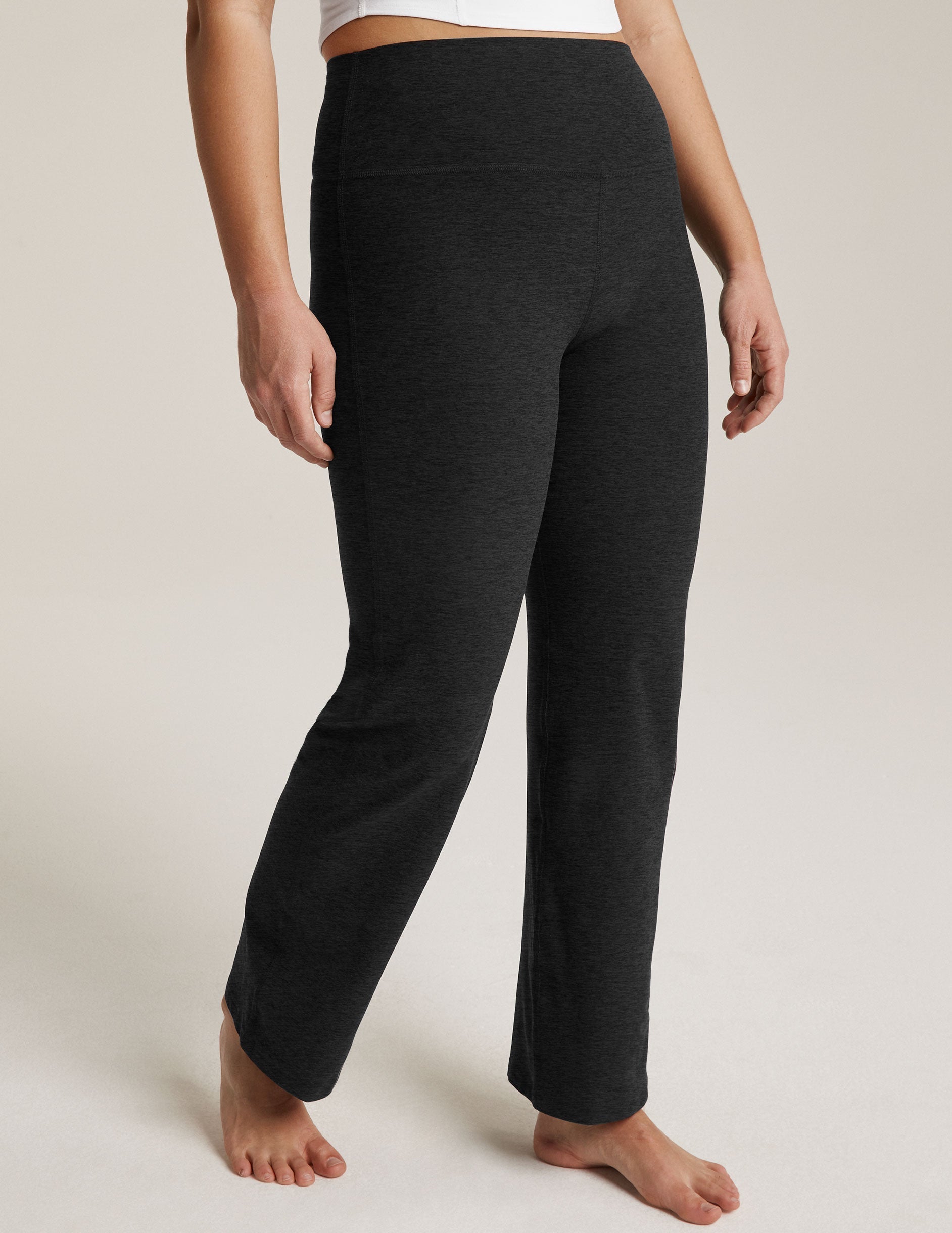 Beyond Yoga High Waisted Boot Cut Spacedye Pants - Darkest Night
