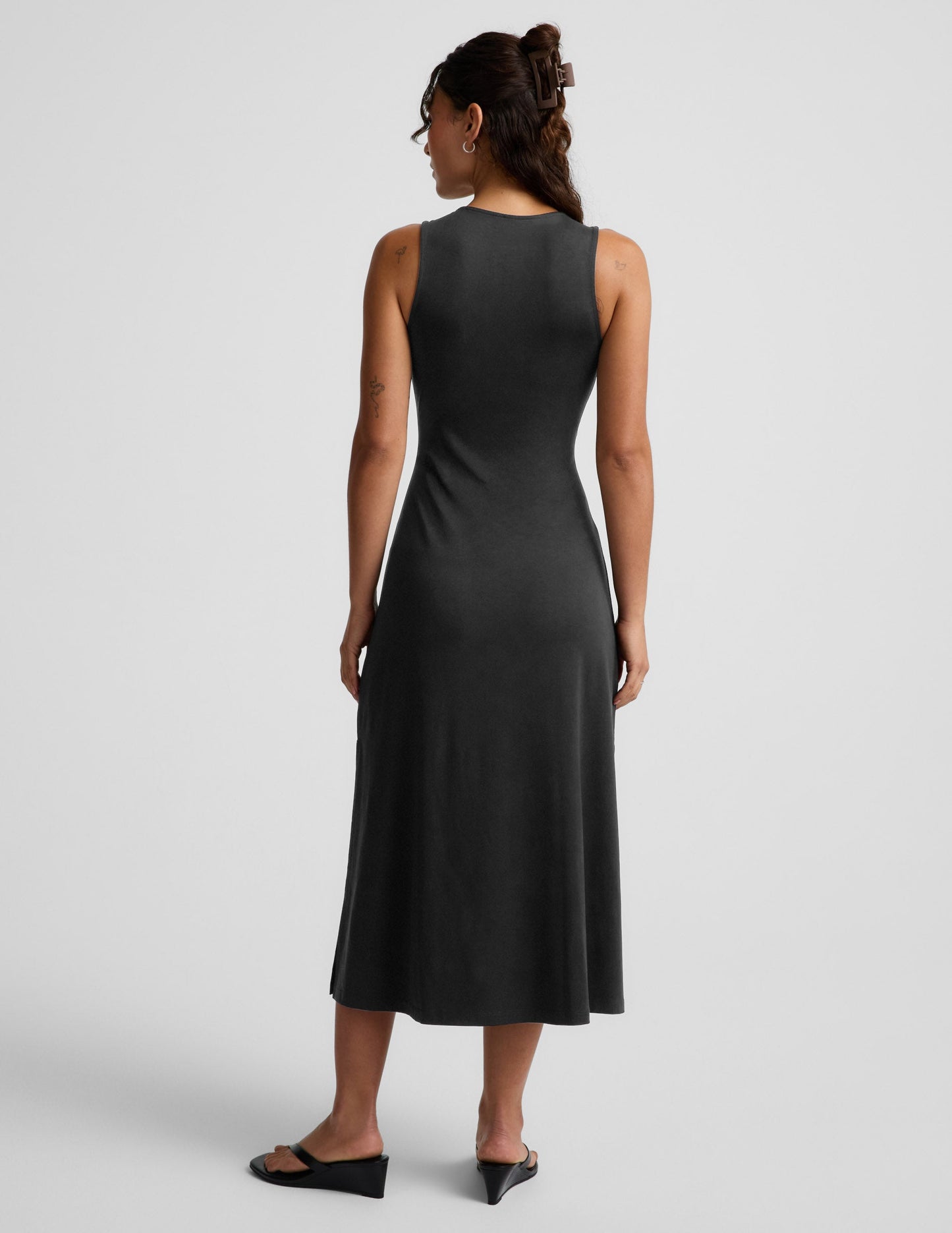 Beyond Yoga Twist Cutout Midi Dress