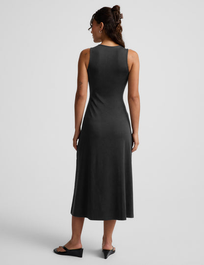 Beyond Yoga Twist Cutout Midi Dress