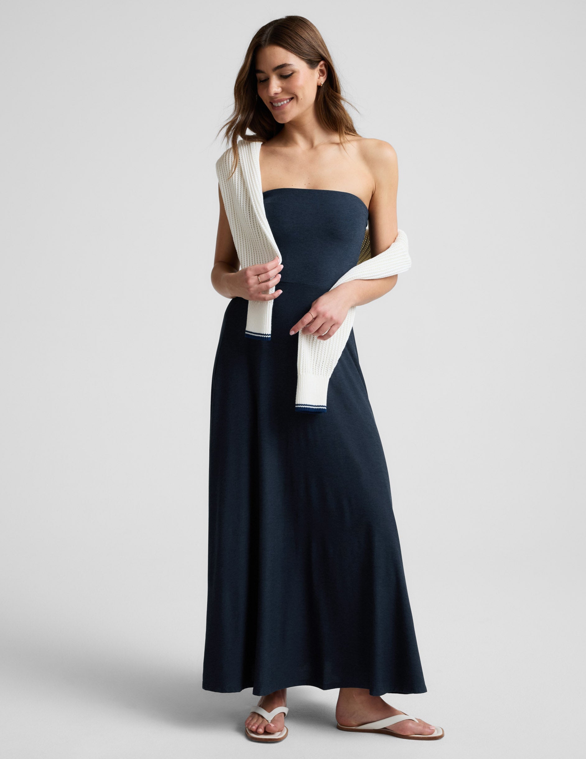Beyond Yoga Featherweight Strapless Maxi Dress