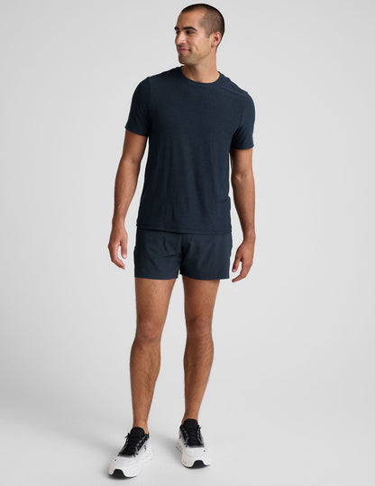 Beyond Yoga Men's 5 Inch Lined Running Pivotal 2.0 Shorts - Navy