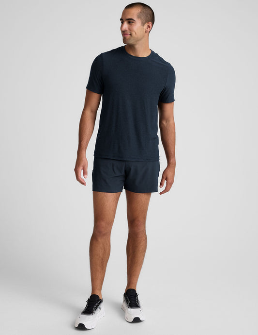 Beyond Yoga Men's 5 Inch Lined Running Pivotal 2.0 Shorts - Navy