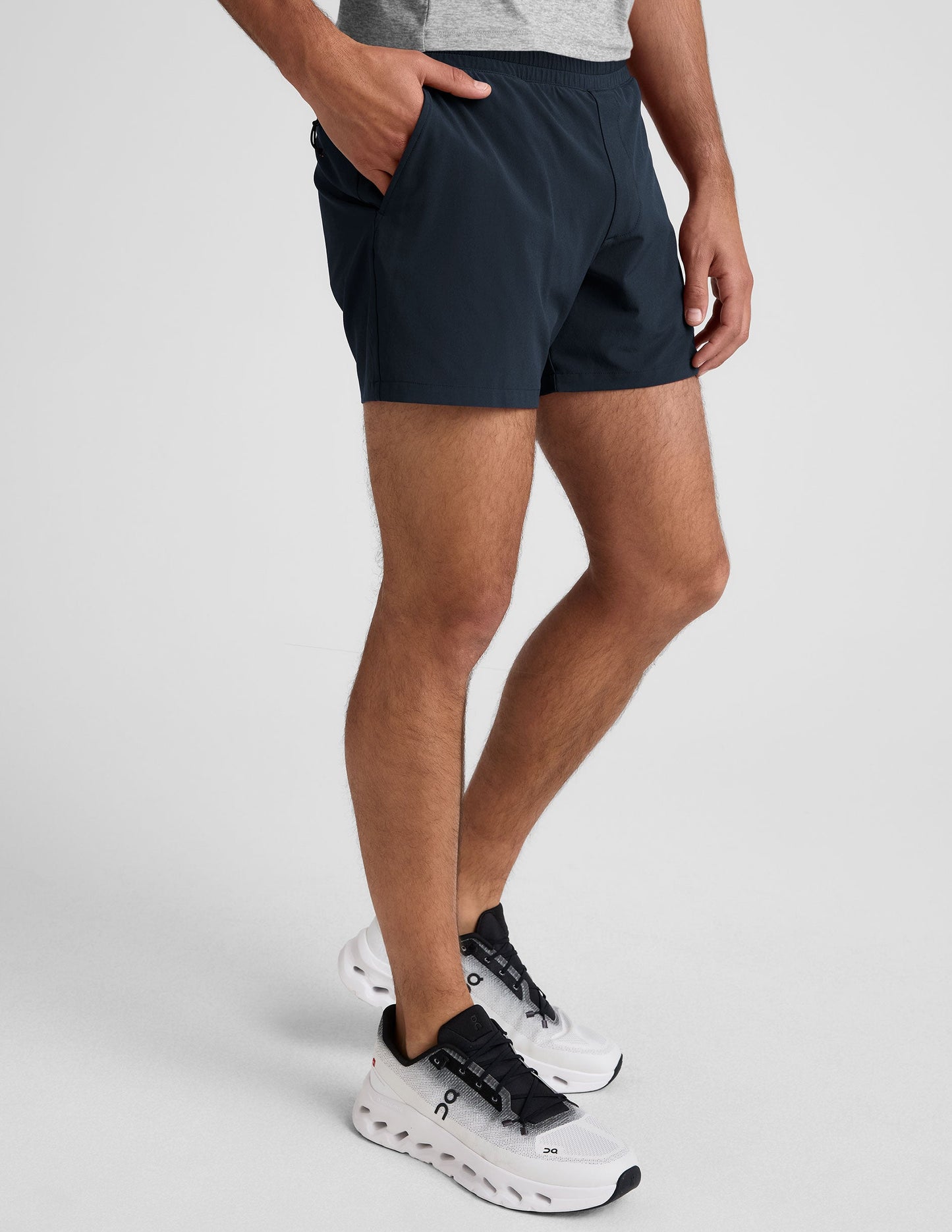 Beyond Yoga Men's 5 Inch Lined Running Pivotal 2.0 Shorts - Navy