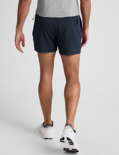 Beyond Yoga Men's 5 Inch Lined Running Pivotal 2.0 Shorts - Navy