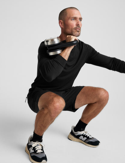 Beyond Yoga Men's Lined Running Pivotal 2.0 Shorts - Black