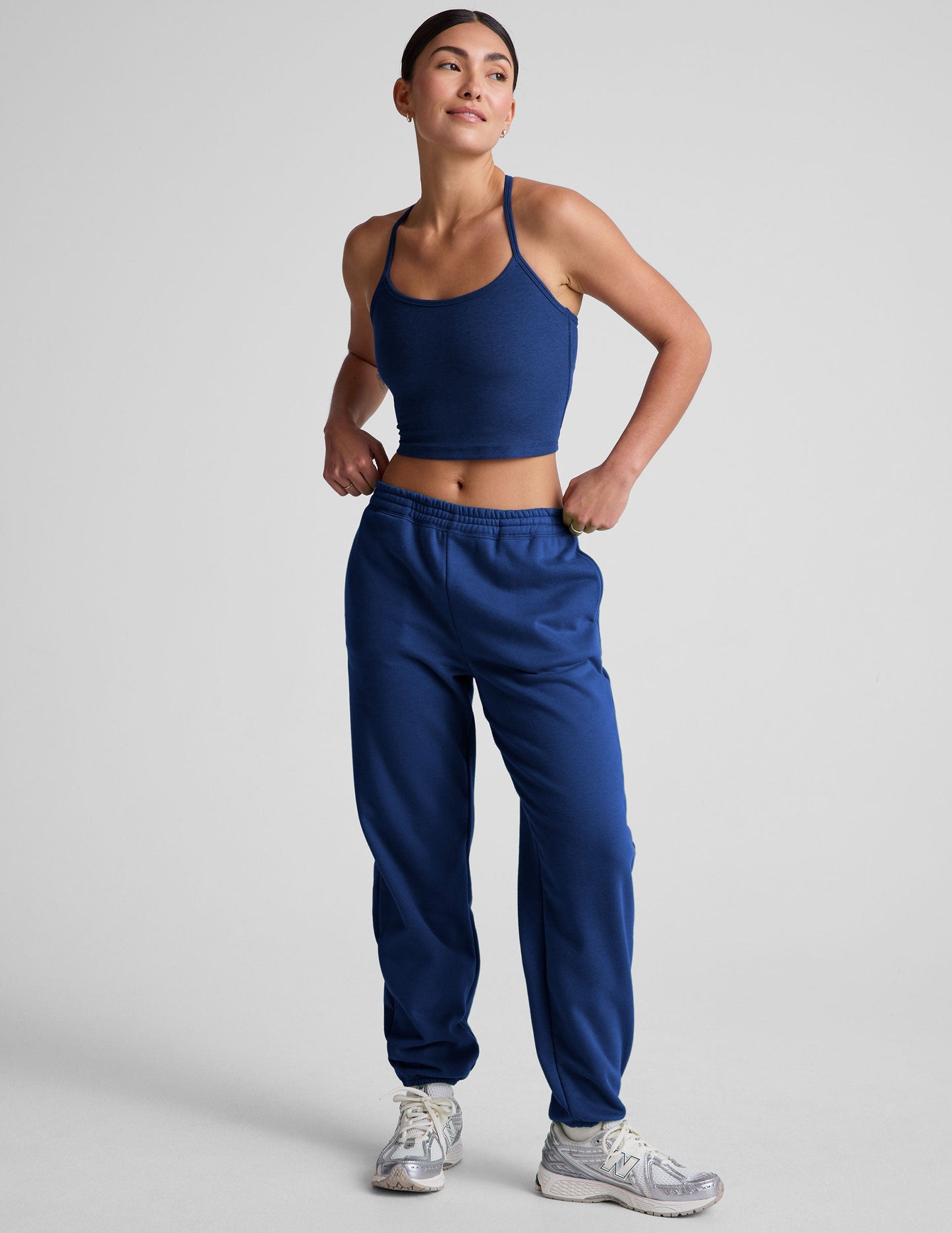 Beyond Yoga Women's Relaxed Luxe Fleece Sweatpant - Marine Blue