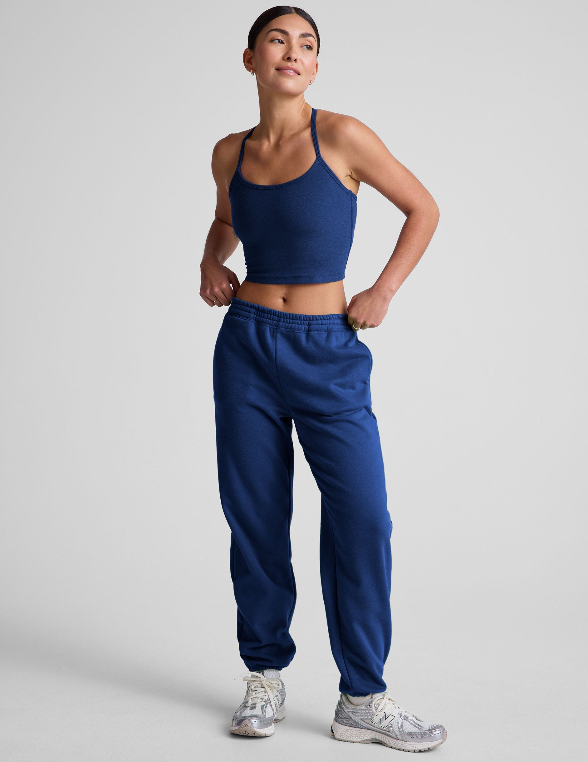 Beyond Yoga Women's Relaxed Luxe Fleece Sweatpant - Marine Blue