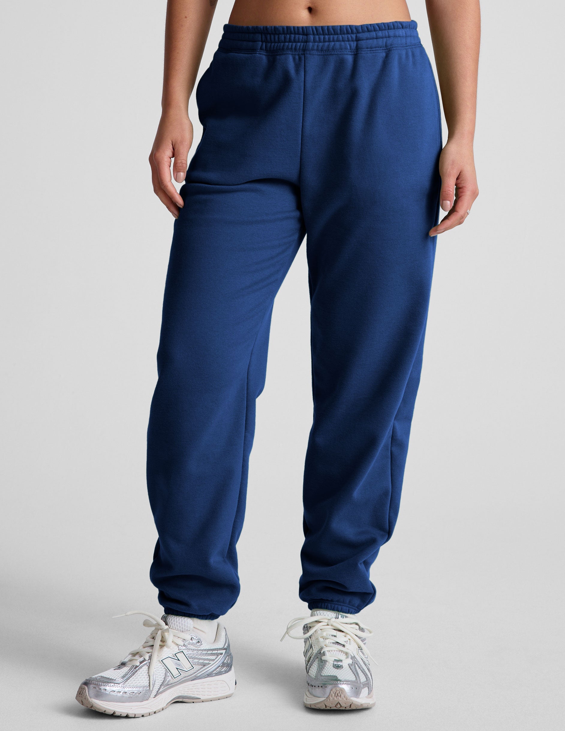 Beyond Yoga Women's Relaxed Luxe Fleece Sweatpant - Marine Blue