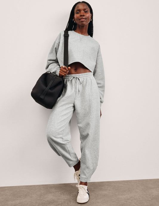 Beyond Yoga Women's Baggy Fleece LuxeFleece Barrel Sweatpant - Gray