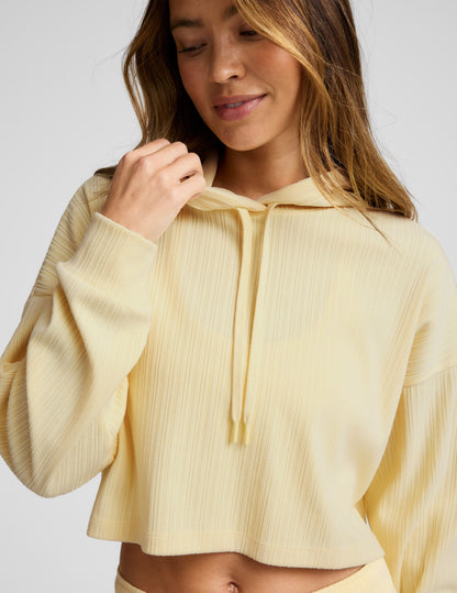 Beyond Yoga Breathe Easy Ribbed Cropped Hoodie