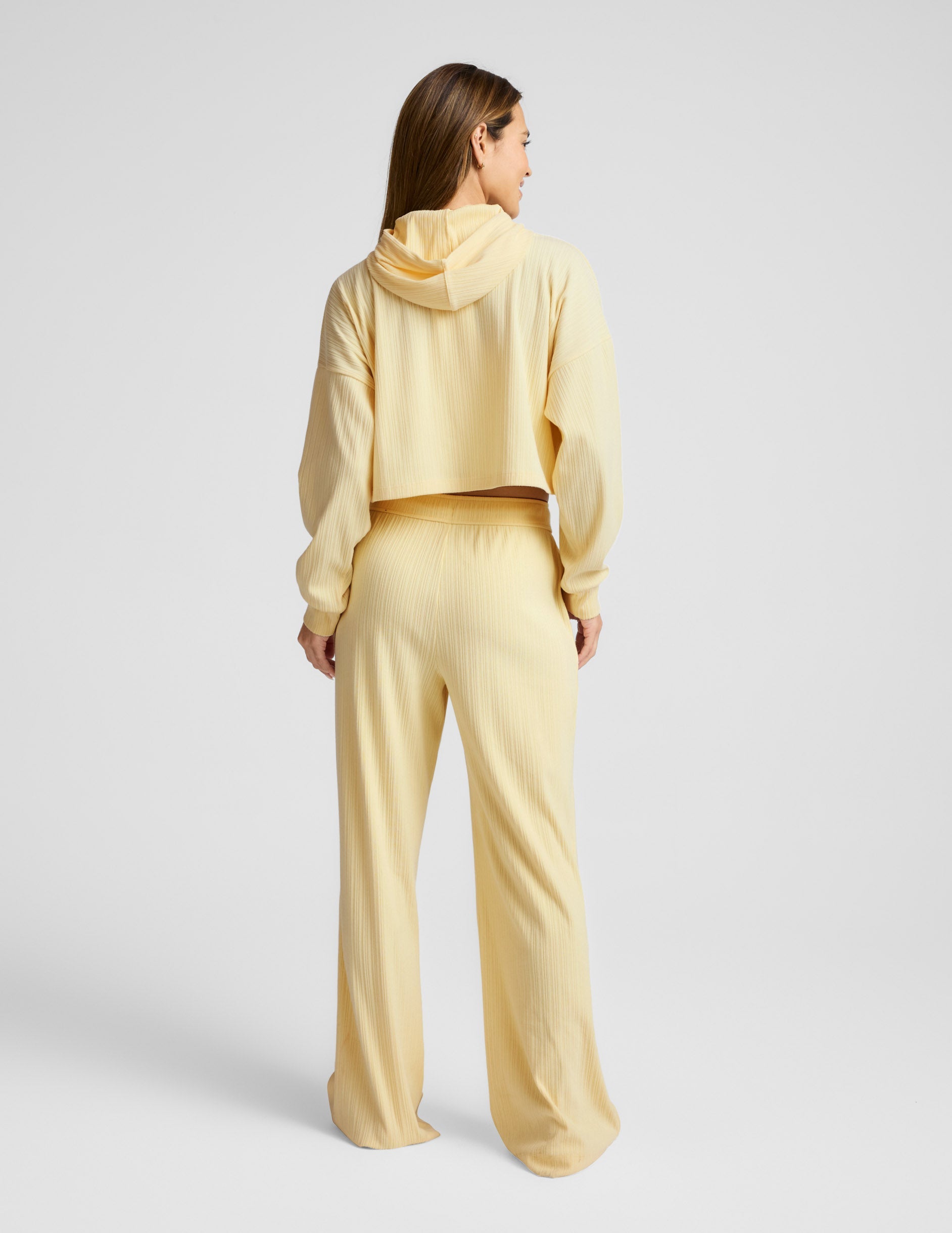 Beyond Yoga Breathe Easy Ribbed Cropped Hoodie
