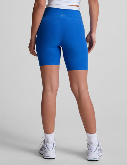 Beyond Yoga High Waisted 5" Spacedye Biker Shorts - Court Blue