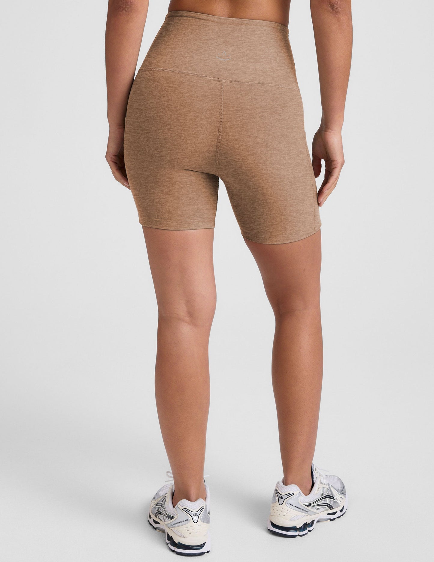 Beyond Yoga High Waisted 5" Spacedye Biker Shorts - Desert Sand