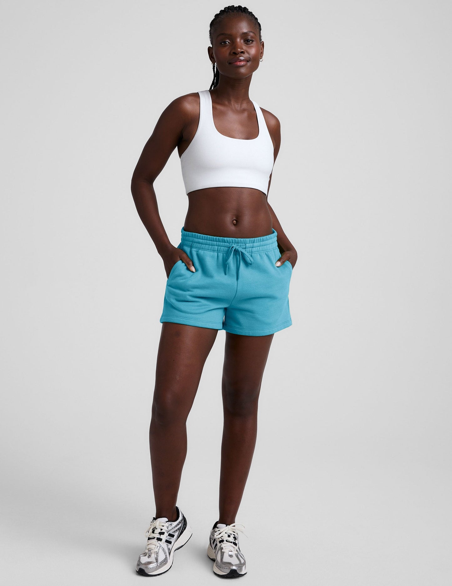 Beyond Yoga Women's Casual LuxeFleece Sweat Shorts - Surfer Blue
