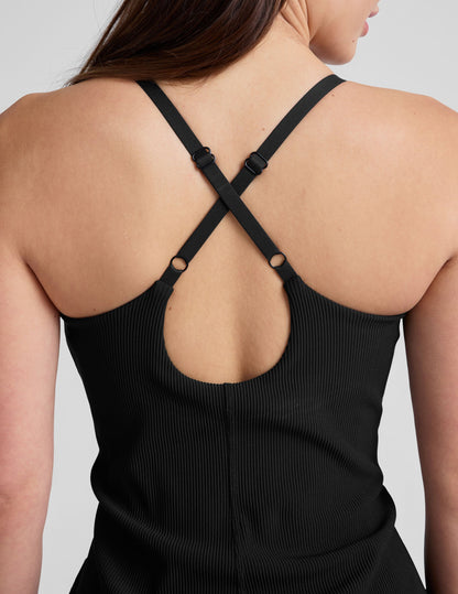 Beyond Yoga The Line Ribbed Mini Dress