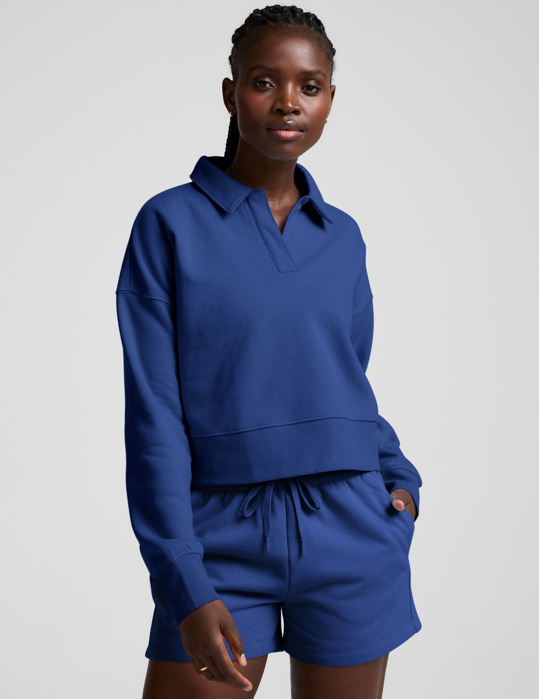 Beyond Yoga LuxeFleece Collared Sweatshirt