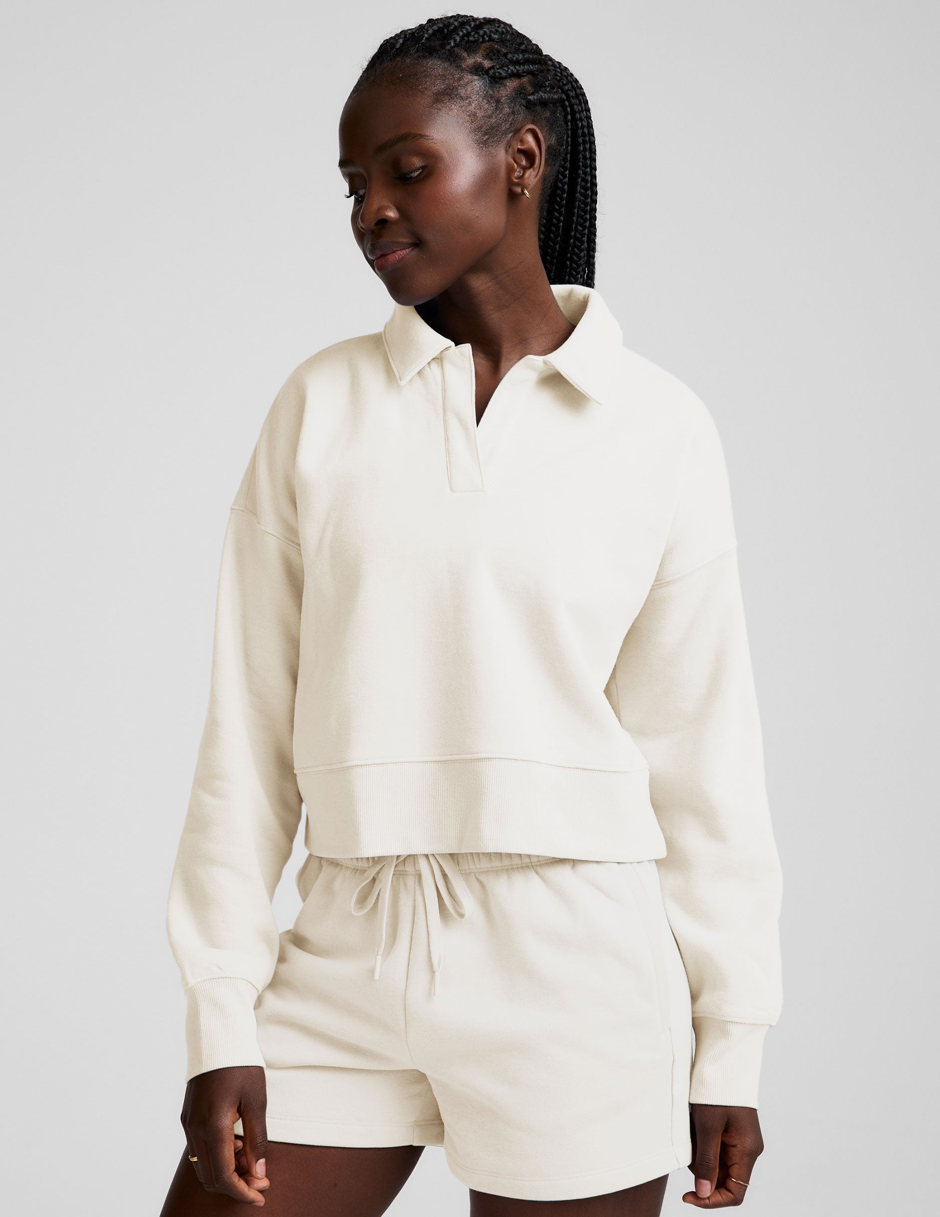 Beyond Yoga LuxeFleece Collared Sweatshirt