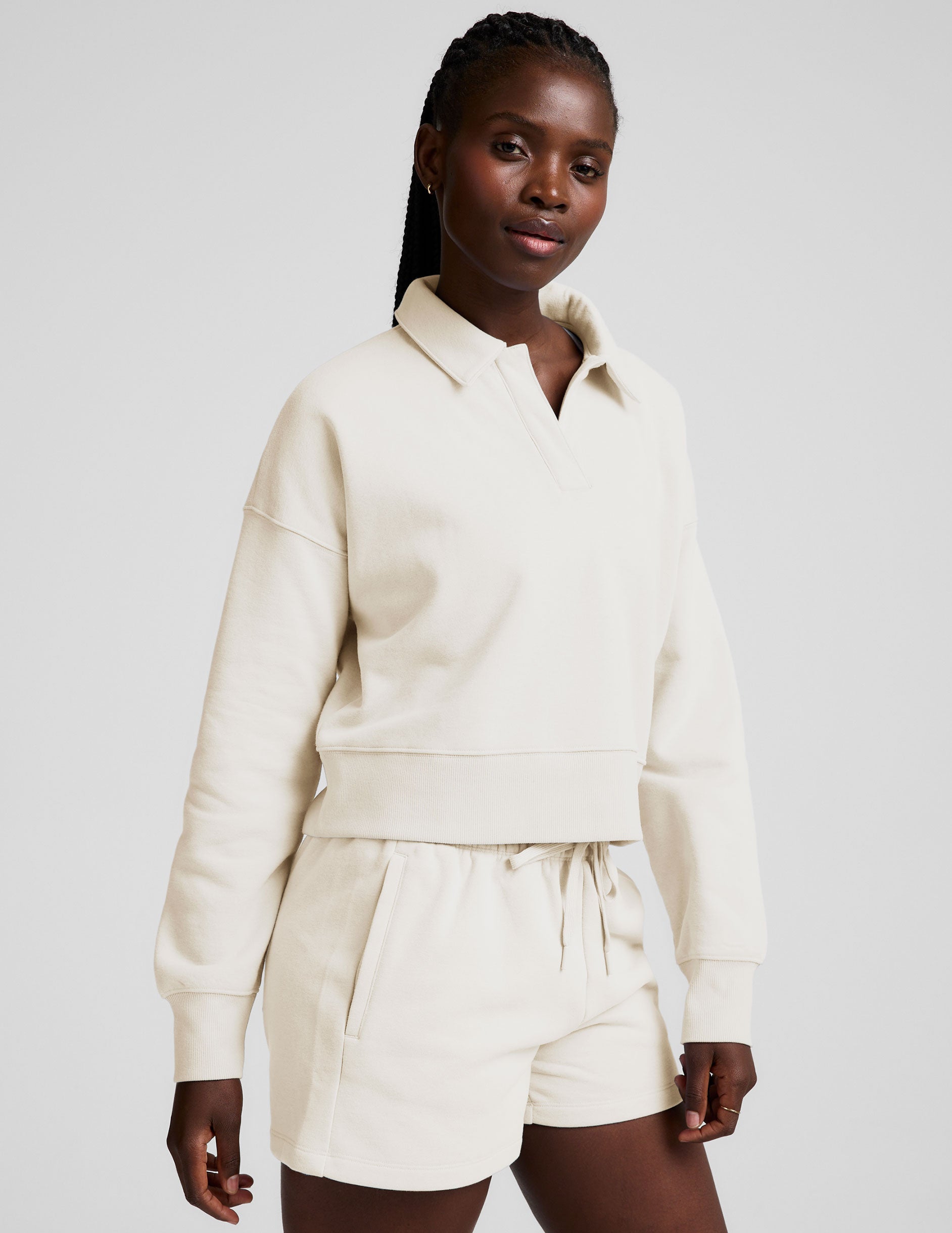 Beyond Yoga LuxeFleece Collared Sweatshirt