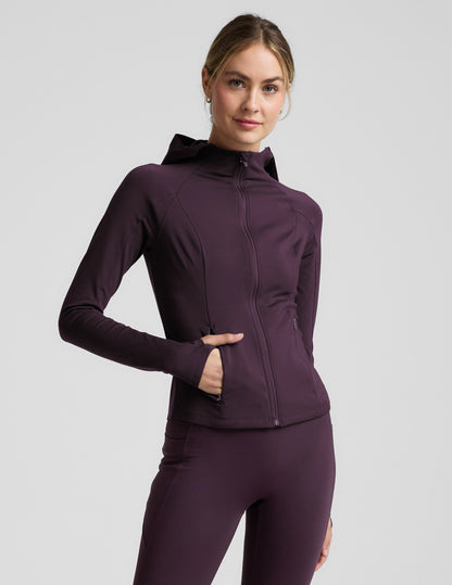 Beyond Yoga Pacer Fleece-Backed Full Zip Jacket