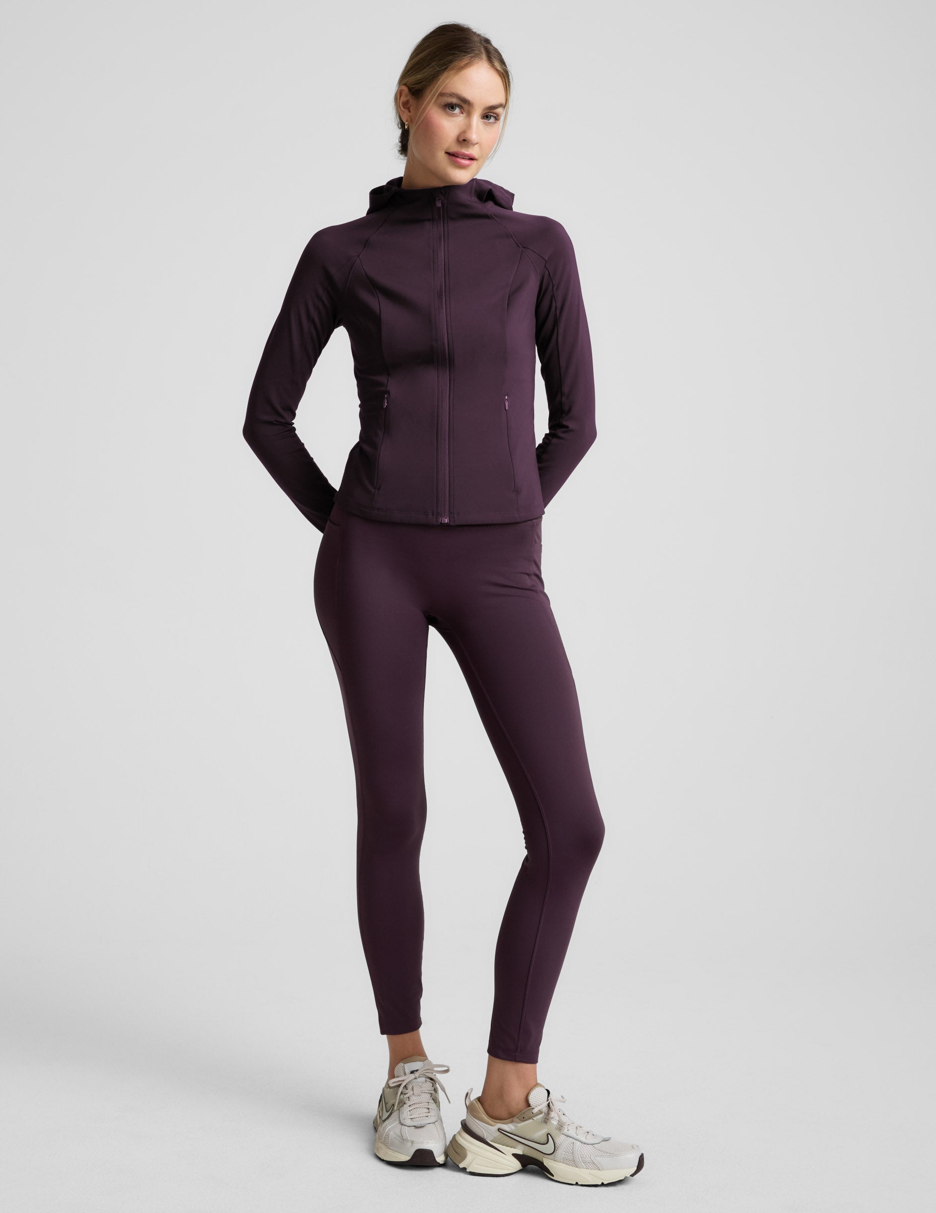Beyond Yoga Pacer Fleece-Backed Full Zip Jacket