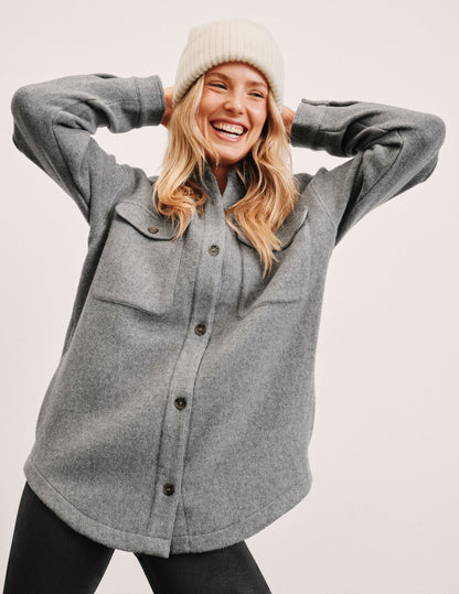 Beyond Yoga Insulated Wool Shirt Jacket