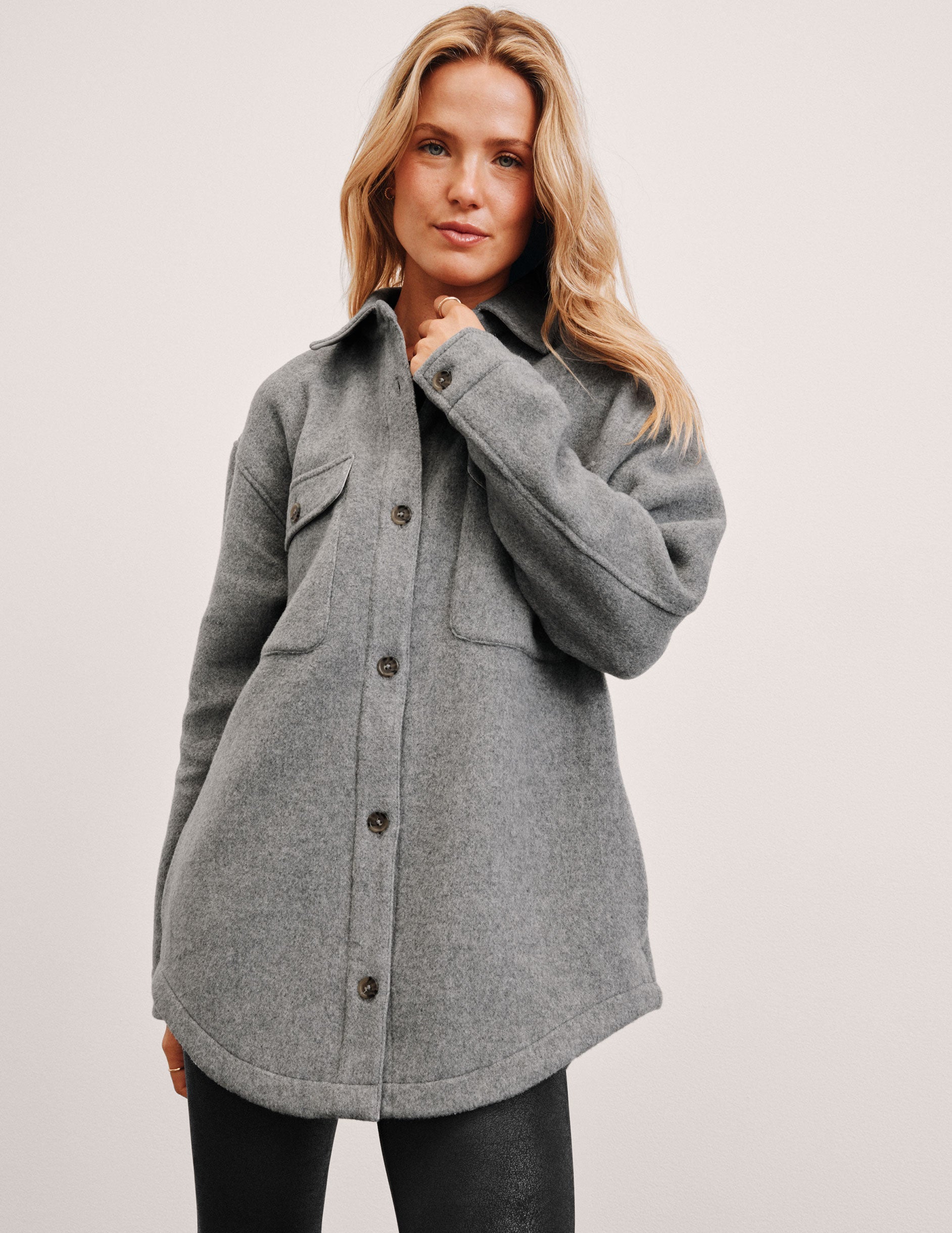 Beyond Yoga Insulated Wool Shirt Jacket