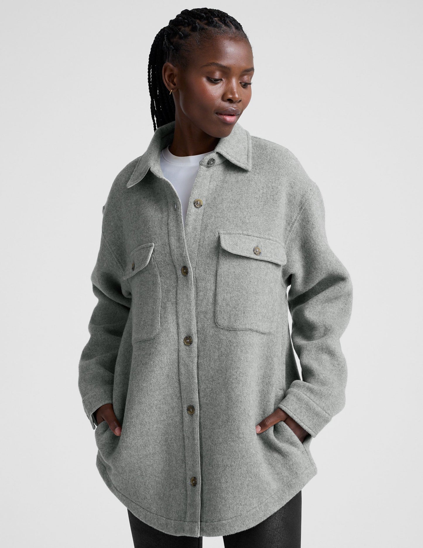 Beyond Yoga Insulated Wool Shirt Jacket