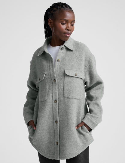 Beyond Yoga Insulated Wool Shirt Jacket