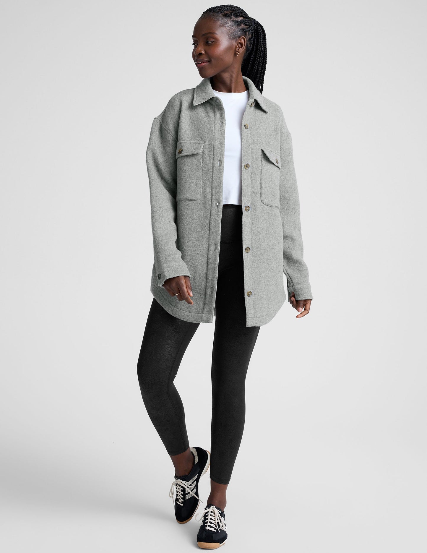 Beyond Yoga Insulated Wool Shirt Jacket