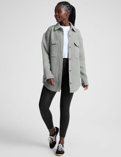 Beyond Yoga Insulated Wool Shirt Jacket