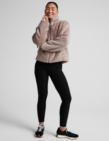 Beyond Yoga On The List Faux Fur Jacket