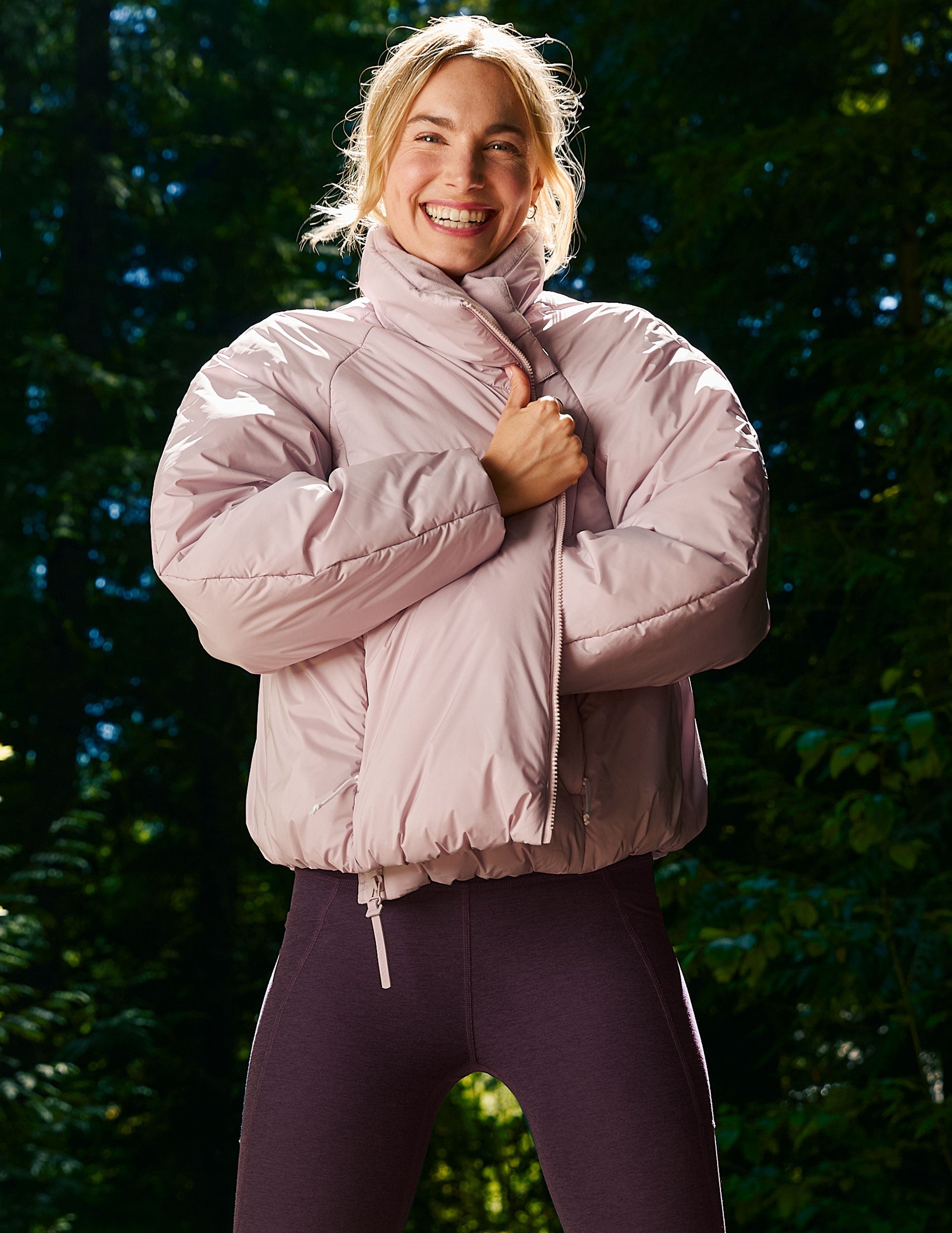 Beyond Yoga Warm Up Puffer Jacket