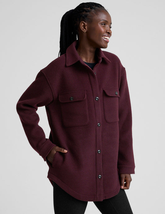 Beyond Yoga Insulated Wool Shirt Jacket