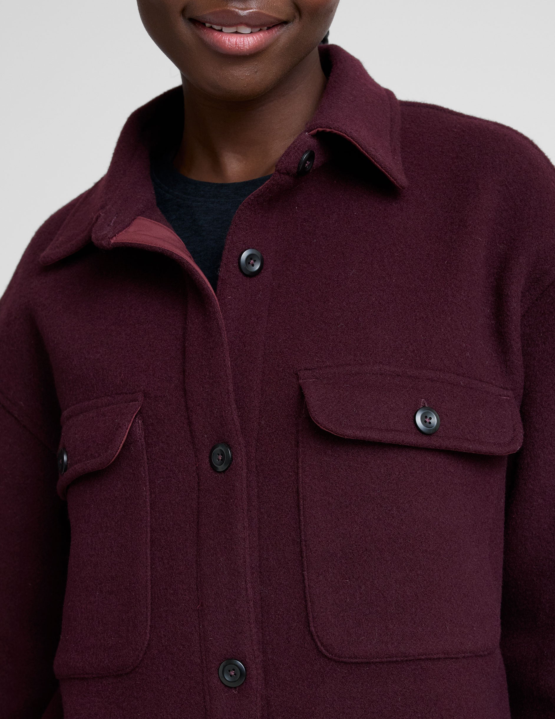 Beyond Yoga Insulated Wool Shirt Jacket