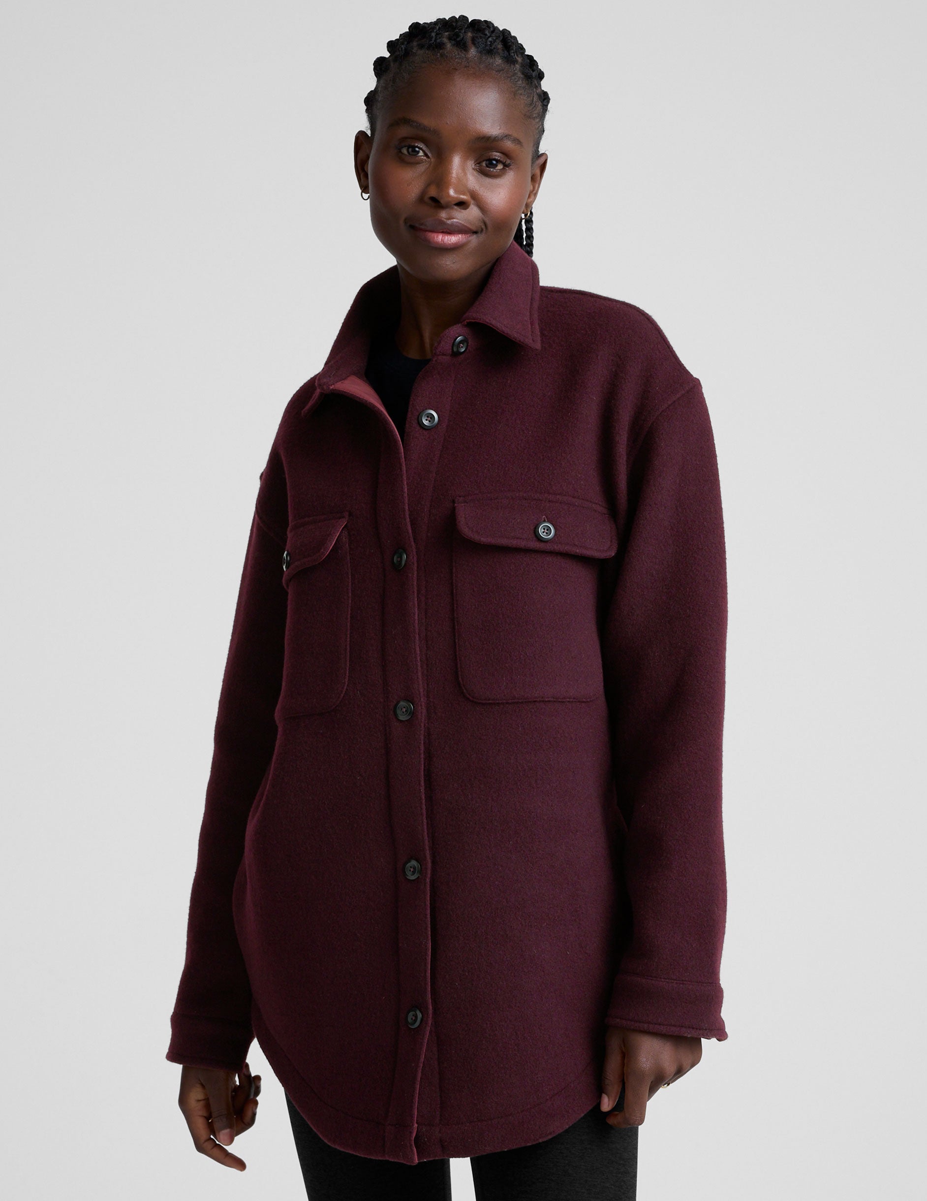 Beyond Yoga Insulated Wool Shirt Jacket