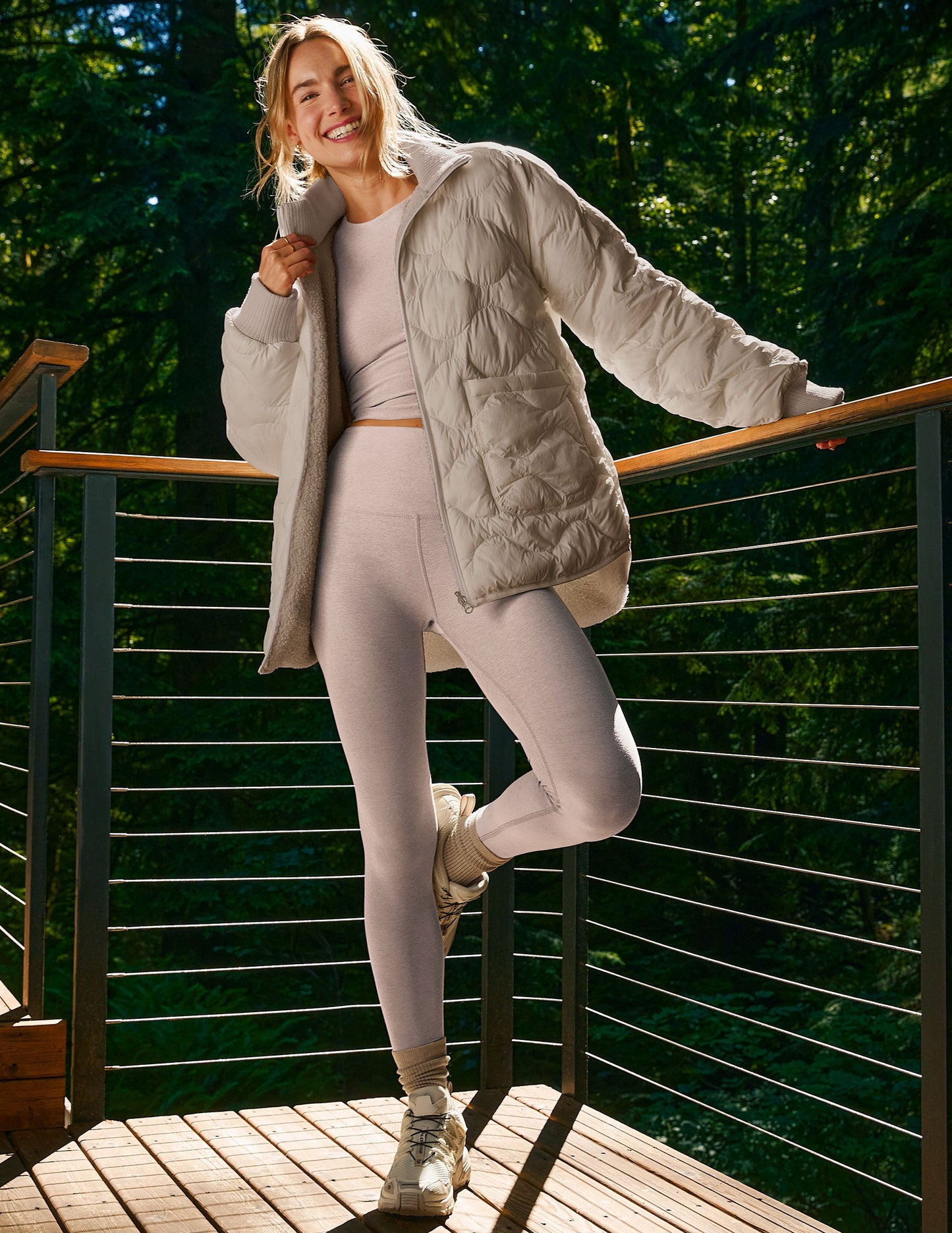 Beyond Yoga 2-Way Quilted Jacket